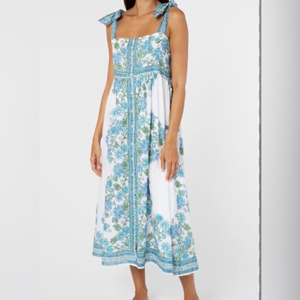 Juliet Dunn bow tie shoulder dress